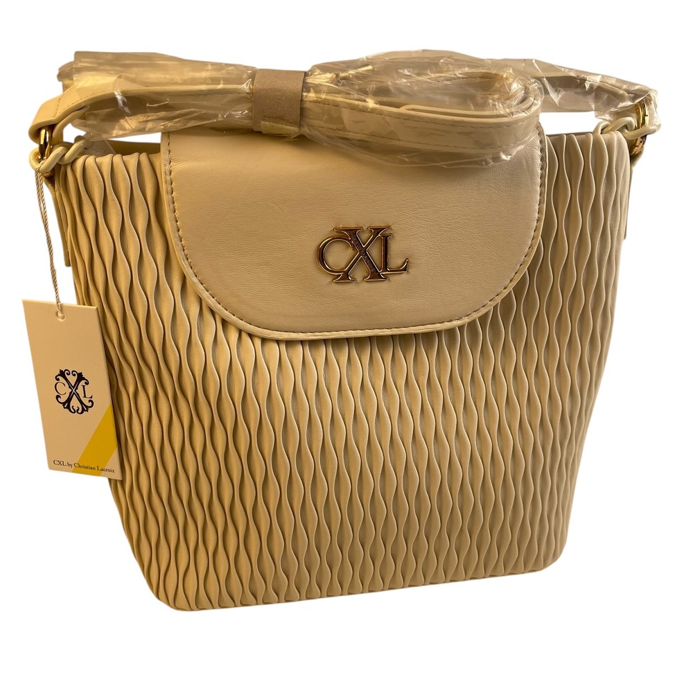 CXL Christian Lacroix Ritz Ruched Bucket Handbag CXLF24020 Crossbody NWT